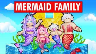 Having a MERMAID FAMILY in Roblox Brookhaven Rp!