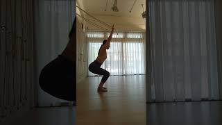 Iyengar wall rope_releasr upper back pain