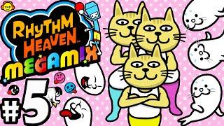 Rhythm Heaven Megamix 3DS Gameplay Walkthrough PART 5 New LumBEARjack Cats! Nintendo HD English