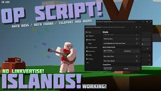 [Op Script ] Islands Script  No Linkvertise! Auto Boss! Auto Farm - Copy Option - No Key!  (2024)
