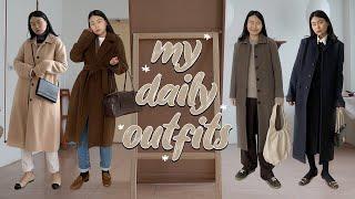 [DINDIHYE DAILYLOOK] winter lookbook-4 outfits with winter long coats - JIL SANDER, MAXMARA, SEOPAK