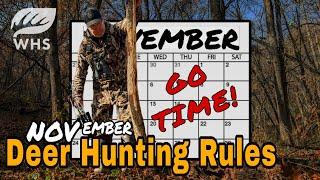 November Deer Hunting Rules