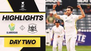 Matt Taylor takes three-for | Glamorgan v Gloucestershire | Day two highlights