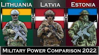 Lithuania vs Latvia vs Estonia Military Power Comparison 2022