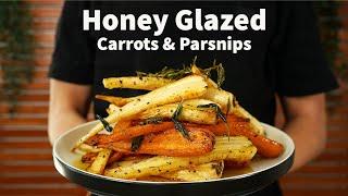 Honey Glazed Roasted Carrots & Parsnips | The Perfect Side For Christmas Dinner!