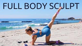 30 MIN FULL BODY PILATES SCULPT // Home Workout, Low Impact