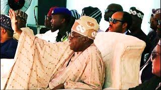 President Tinubu stands up to greet popular musician Rarara in Kaduna