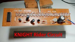 knight rider Circuit | LED  | Simple Circuit