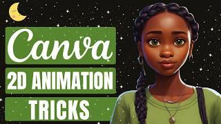 How to HACK 2D Animation on Canva - 5 Steps - Free Template