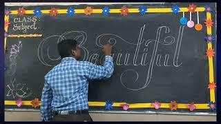 Beautiful. how to write beautiful in calligraphy / Handwriting @universalhandwritingacademy