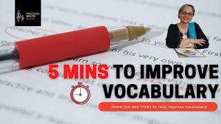 5 MINS TO IMPROVE VOCABULARY | Easy tips and tricks to help children improve their vocabulary |