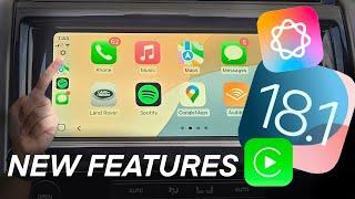 NEW Apple CARPLAY iOS 18.1 UPDATE // NEW Features and Changes