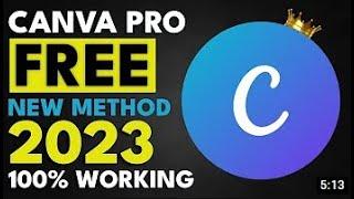 How to Get Canva Pro for free Lifetime 2023