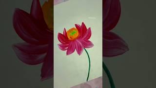 Simple flower art#flowerart #watercolour #shorts #vairalvideo