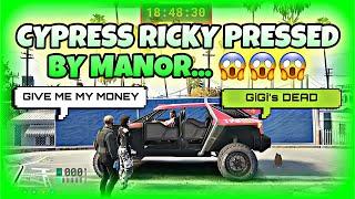 Cypress Ricky Pressed by Manor because of Gigi | NoPixel GTA RP | NoPixel Clips