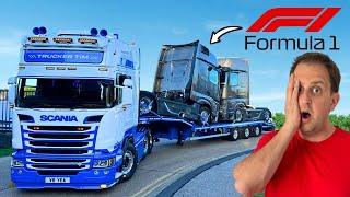 COLLECTING 2 EX FORMULA 1 TRUCKS FROM MERCEDES | #truckertim