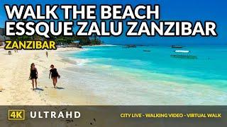 Walk the beach from Essque Zalu Zanzibar 4K virtual walks for treadmill