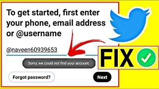 twitter can't find my account fix | sorry we couldn't find your account twitter problem solved