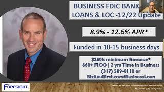 Business Loans and Business Line of Credit | FDIC Bank Program Update 12/2022