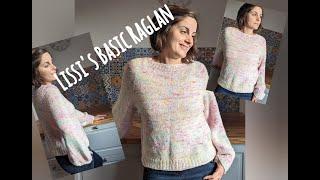 Pullover stricken I Lissi´s Basic Raglan I Runden von oben I easy Anleitung komplett