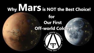 Mars is NOT the Best Choice! For Humanity's First Space Colony!