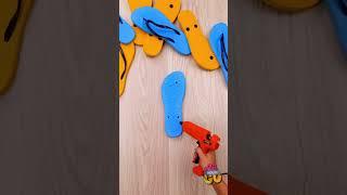 Watch Her Make DIY Shoes ️ #craft #hack #art #creative