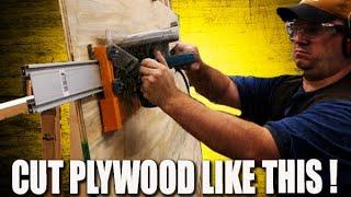 The easiest way to handle a HEAVY sheet of plywood