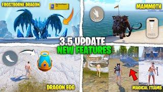 BGMI PUBG New 3.5 FROZEN TUNDER Update Here! ( PART -2 ) Dragon, Recall,Egg,Mammoth | Tips & Tricks