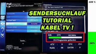 FERNSEHSENDER EINSTELLEN | SENDERSUCHLAUF | KABEL TV | GRUNDIG | FACTOREM