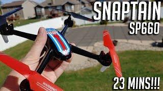 Snaptain SP660 23 Minute Flight Time Camera Drone Review