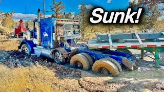 85,000 Pound Truck BURIED In Mud!  