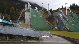 Oberstdorf Spaziergang zur Skisprungschanze