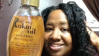 ORGANIX Kukui Oil Anti-Frizz Hydrating Oil ~ Winter Help For Hair ~ Relaxed Perm