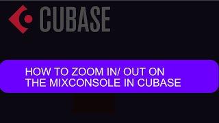 How to Zoom In/ Out in Cubase (#tiptuesday 109)