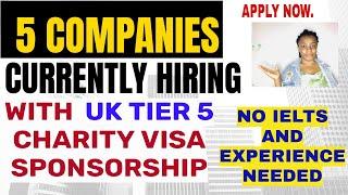 Tier 5 Charity Visa Sponsorship JOBS for ALL NATIONALITIES| APPLY NOW AND Move with your Family |