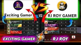 EXCITING GAMER VS RJ ROY GAMER  CS RANK _ PRO VS PRO_ @RJROYGAMERV