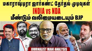 Maharashtra Jharkhand 2024 Election Results |Setback For INDIA Bloc | NDA |Journalist mani Interview