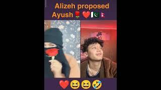 Alizeh proposed Ayush️ #alizeh #ayush #vairal @alizehjamali @AayoushSinghThakuriOfficial