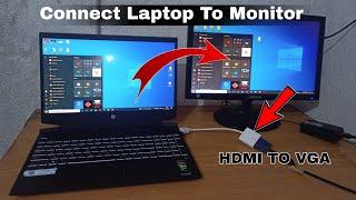 How to Connect Laptop To Monitor  || Use Monitor as a Second Screen  Live proof