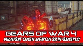 Gears of War 4 MIDNIGHT OMEN WEAPON SKIN GAMEPLAY