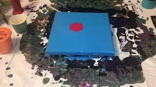 #22 Dutch Pour Painting on a 8x8 canvas