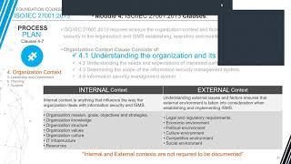ISO 27001 Clause 4 Context of the organization