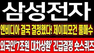 [삼성전자 주가 전망] 엔비디아 결국 선택할수밖에 없었다! 제이피모건 장중 풀매수 이제부터 무조건 이렇게 대응하세요 삼성전자 주식 분석! 삼성전자 목표가! 삼성전자