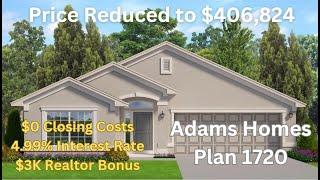 Price Reduced! Adams Homes Quick Move-In - $0 Closing Costs!!