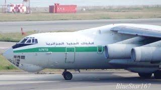 [Great Engine Sound] Algerian Air Force Ilyushin Il-76TD (7T-WIU) takeoff from KIX/RJBB (Kansai) 24L