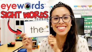 How to teach sight words using Eyewords multisensory teaching cards aligned with Science of Reading