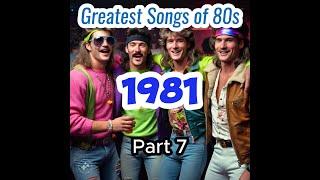 1981 Greatest Songs Part 7 #music #80ssongs #80smusic #80s #1980s #1980smusic