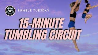 15 minute Tumbling Workout | At-home Cheer Workout