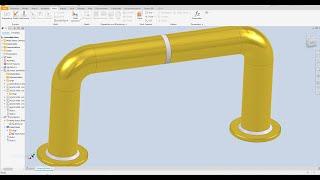 Inventor 2023 Tutorial  Pipe Groov And Fillet Welding
