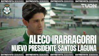 Aleco Irarragorri en EXCLUSIVA 🟢 NUEVO PRESIDENTE de Santos Laguna | TUDN